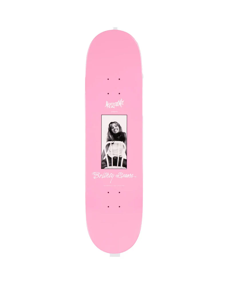 Welcome X Britney Spears Baby One More Time Pink Glitter Deck 8.5" - Image 2