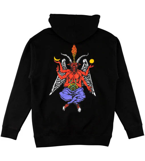Welcome Bapholit Hooded Sweatshirt - Black/Red - Image 2