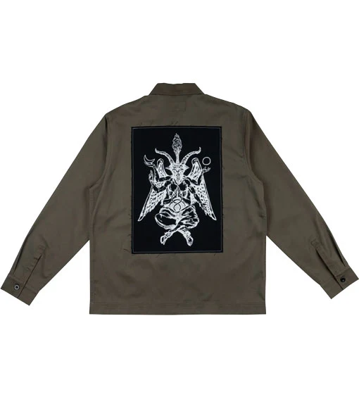 Welcome Bapholit Long Sleeve Work Shirt - Grey - Image 2