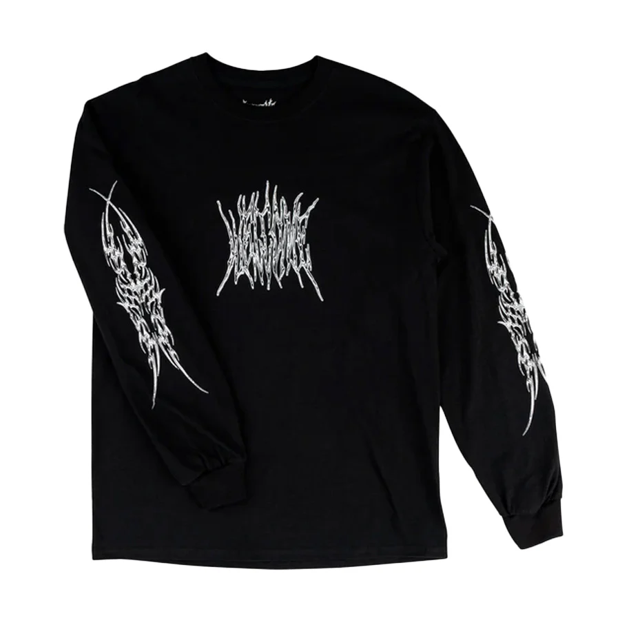 Welcome Chasm Long Sleeve T-Shirt - Black - Image 2