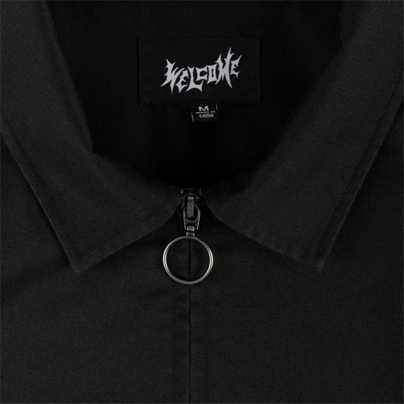 Welcome Dark Age Twill Work Shirt With Patches Black - Image 5