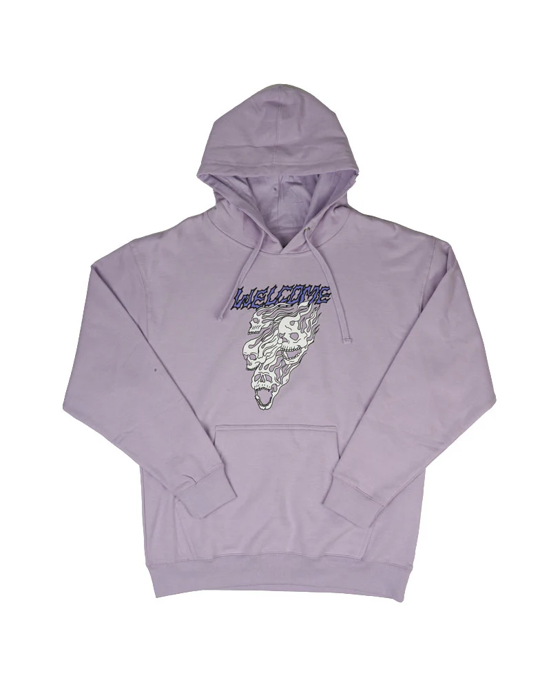 Welcome Flames Hoodie Lavender
