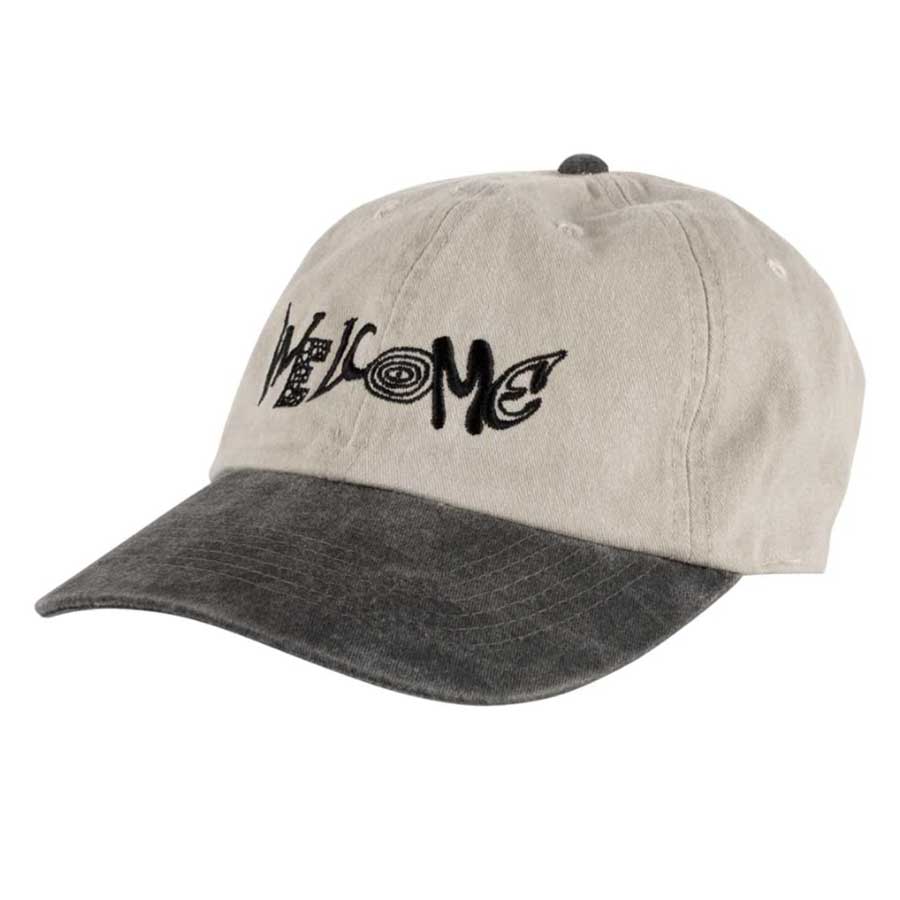 Welcome Medley Stone Wash Cap Black/Khaki