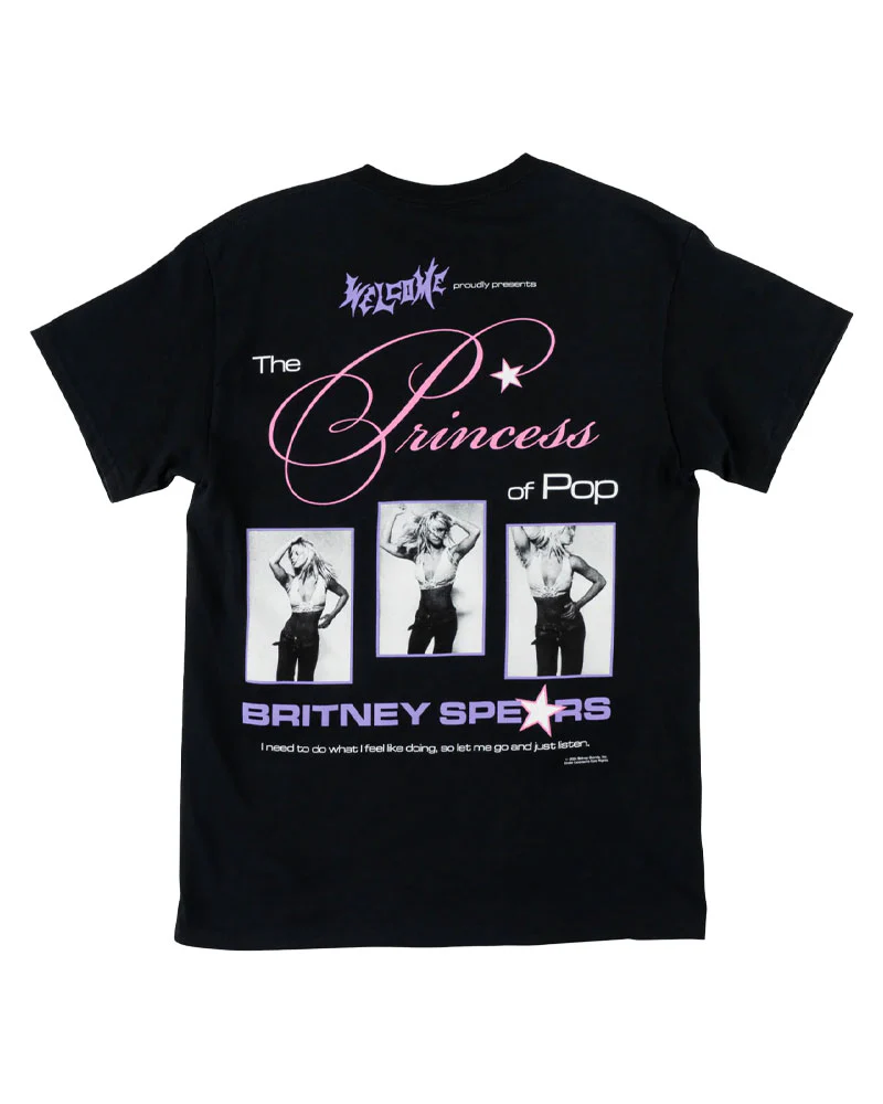 Welcome X Britney Spears Princess T-Shirt - Black