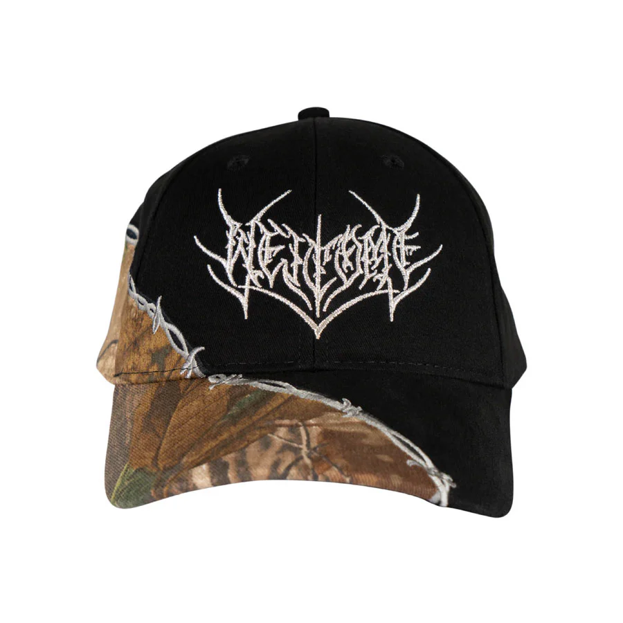 Welcome Splinter Embroidered 6 Panel Hat Black/Camo - Image 2